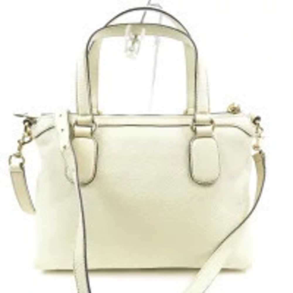 Gucci Shoulder Soho Leather Handbag Ivory Bag Tassel White